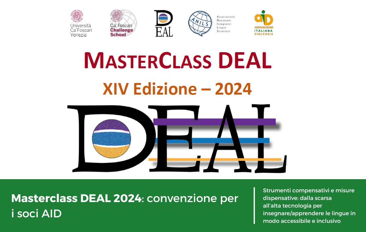 Masterclass DEAL 2024: convenzione per i soci AID