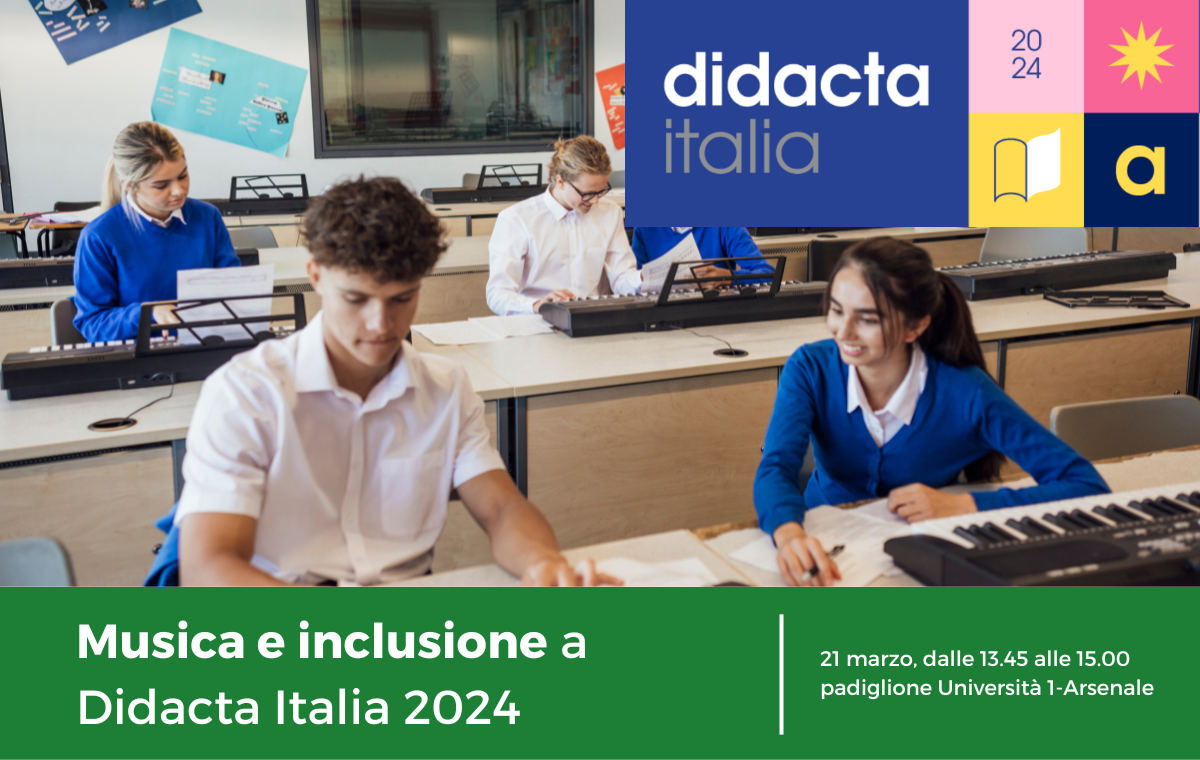 Tra i vari appuntamenti di Didacta 2024, anche un incontro sull'inclusione degli studenti con DSA e disabilità in conservatorio (MUR AFAM)