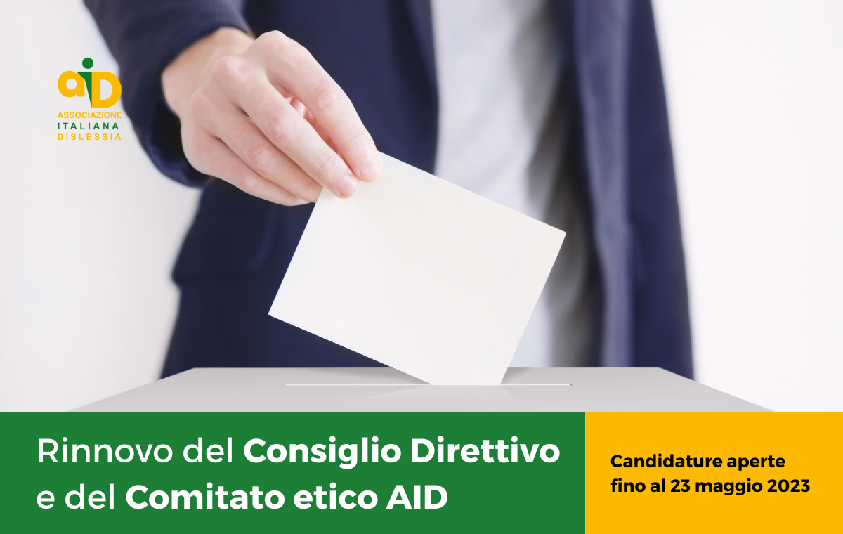 Rinnovo del consiglio direttivo e del comitato etico AID: candidature aperte fino al 23 maggio