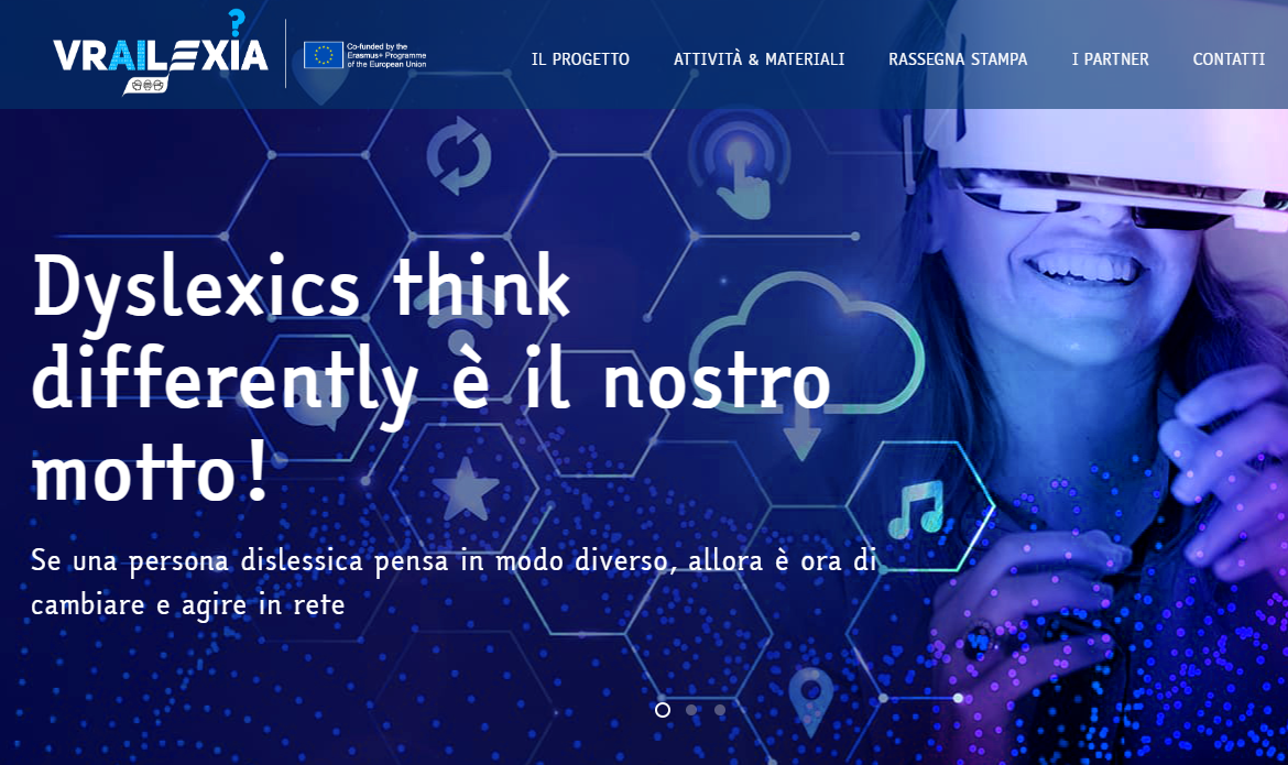 Il 3 luglio, a Viterbo, si terrà l’evento conclusivo di VRAILEXIA, progetto Erasmus+ volto a superare le difficoltà degli studenti con DSA nel processo di apprendimento all'università, grazie a tecnologie come realtà virtuale e intelligenza artificiale