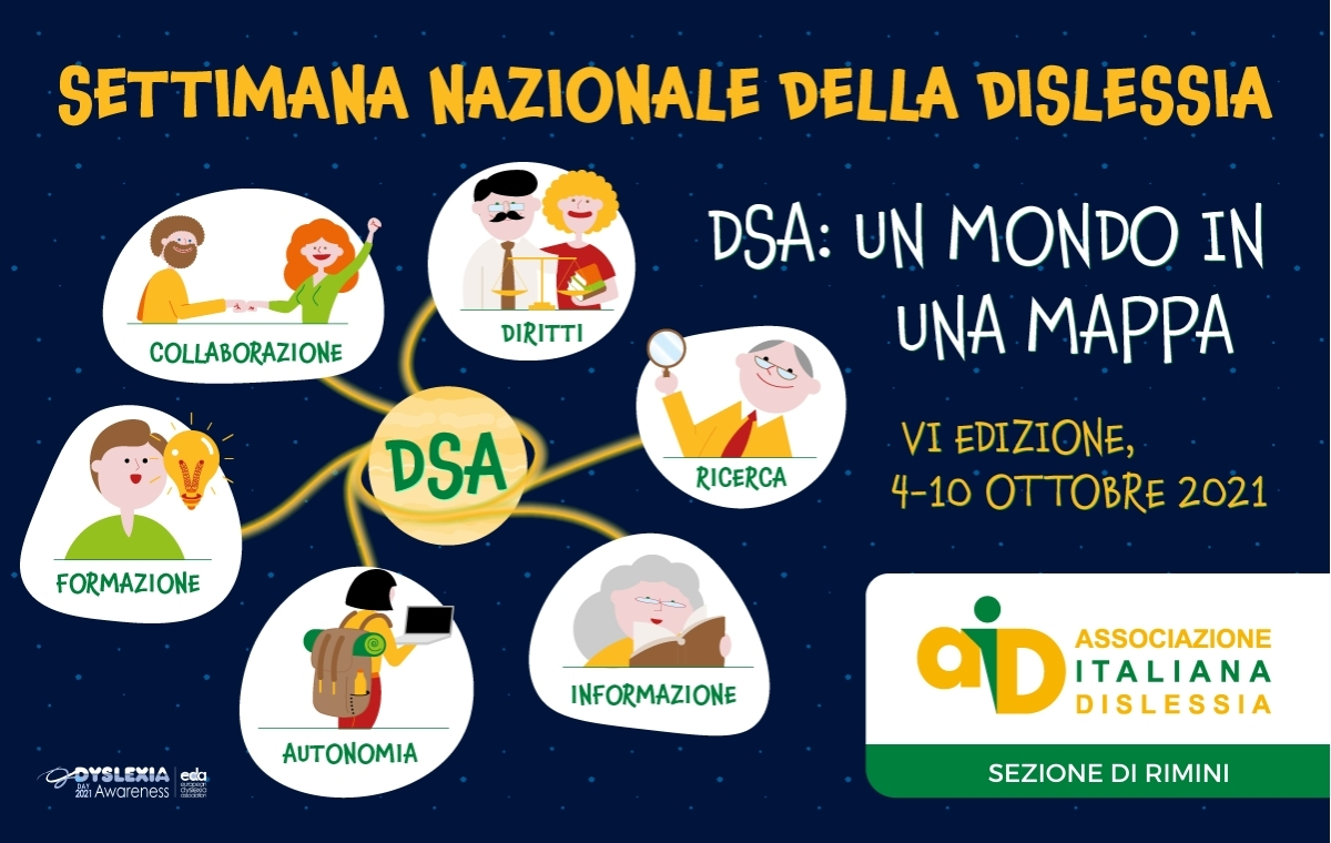 Settimana Nazionale della Dislessia 2021: gli eventi delle sezioni AID di Rimini, Ferrara, Piacenza e Forlì Cesena