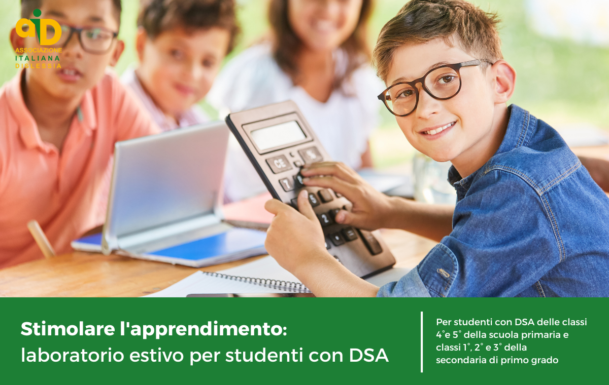 Per favorire i processi di apprendimento, l'acquisizione di un metodo di studio efficace e l'autonomia nello studio, la sezione AID di Livorno promuove un laboratorio estivo per studenti con DSA.
