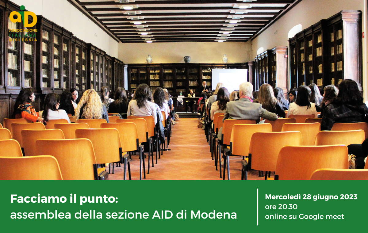 Facciamo il punto: assemblea della sezione AID di Modena