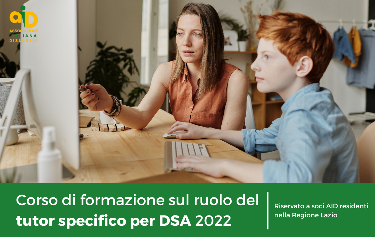 Corso di formazione sul ruolo del tutor specifico per DSA 2022