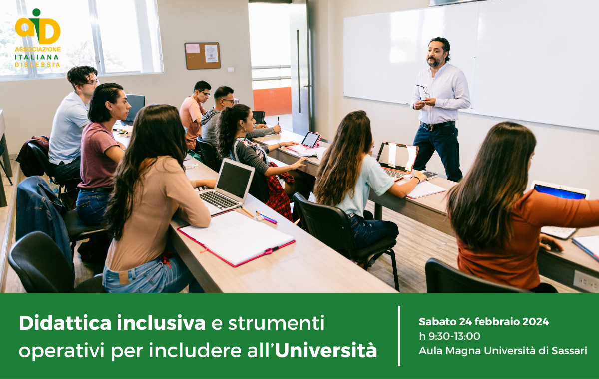 Didattica inclusiva e strumenti operativi per includere all’Università: convegno gratuito a Sassari