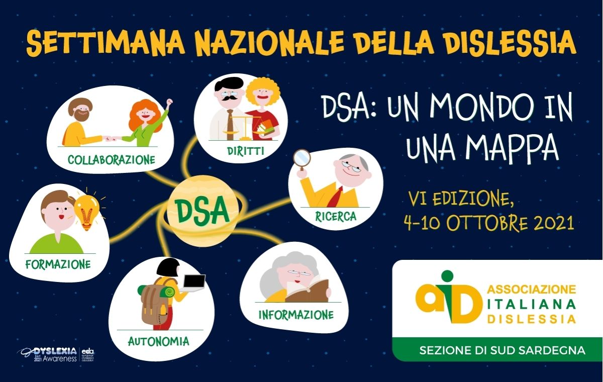 In occasione della VI edizione della Settimana Nazionale della Dislessia la sezione AID di Sud Sardegna organizza due eventi per presentare un Documentario e un Cortometraggio sui DSA