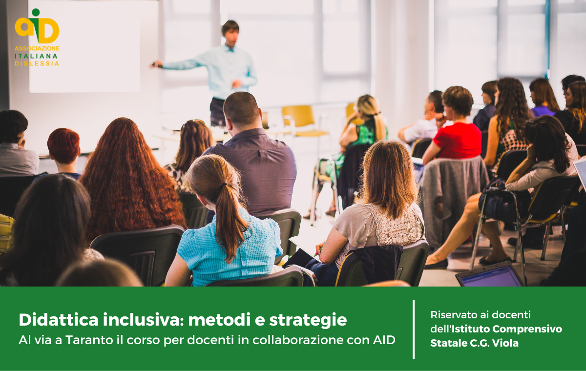 Didattica inclusiva: metodi e strategie - Al via a Taranto un corso per docenti in collaborazione con AID