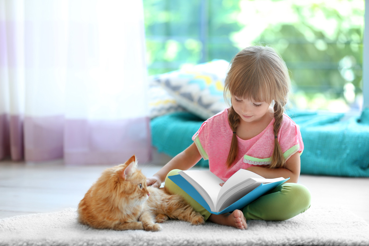 Progetto studio di biblioterapia rivolto a bambini dislessici di età compresa tra i 7 e i 10 anni e a due gatti tranquilli e coccolosi che amano ascoltare racconti!
