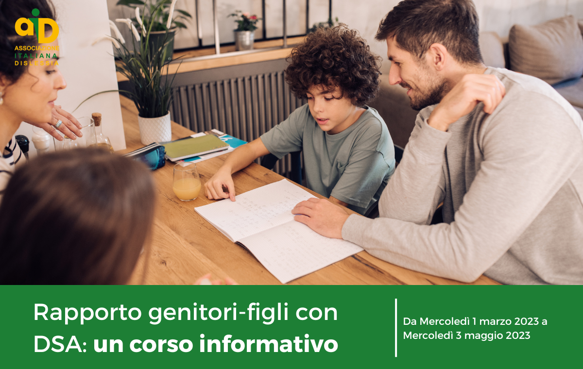 Per esplorare la relazione con i propri figli attraverso un percorso online promosso dalla sezione AID di Treviso.